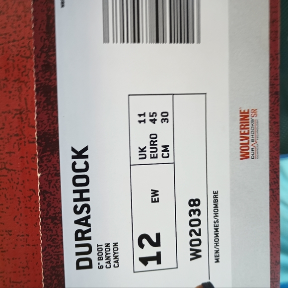 NEW Wolverine Durashock Men's 12 - Picture 5 of 6